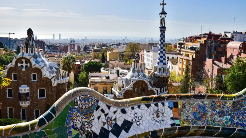 Cityscape of Barcelona, Spain