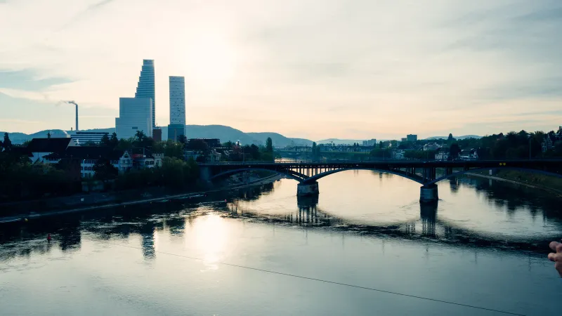 Vue de la ville de Basel, Suisse
