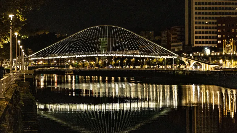 Uitzicht op Bilbao, Spanje
