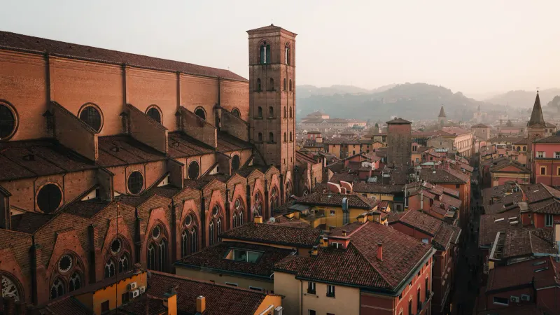 Vue de la ville de Bologna, Italie