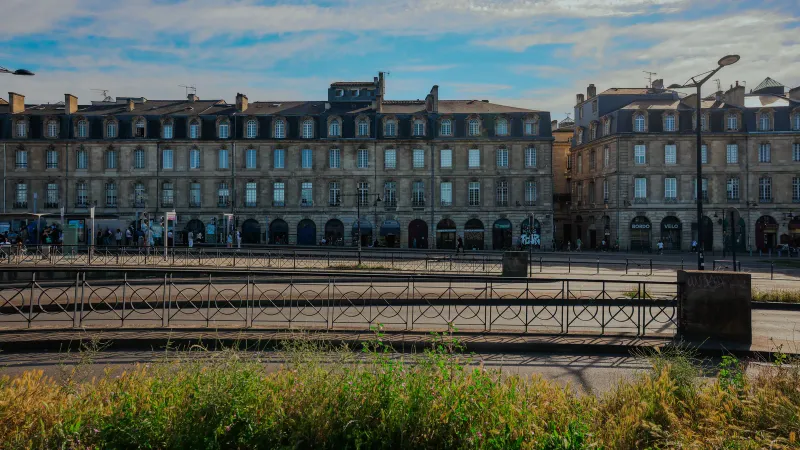 Blick auf Bordeaux, Frankreich