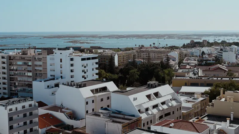 Vue de Faro, Portugal