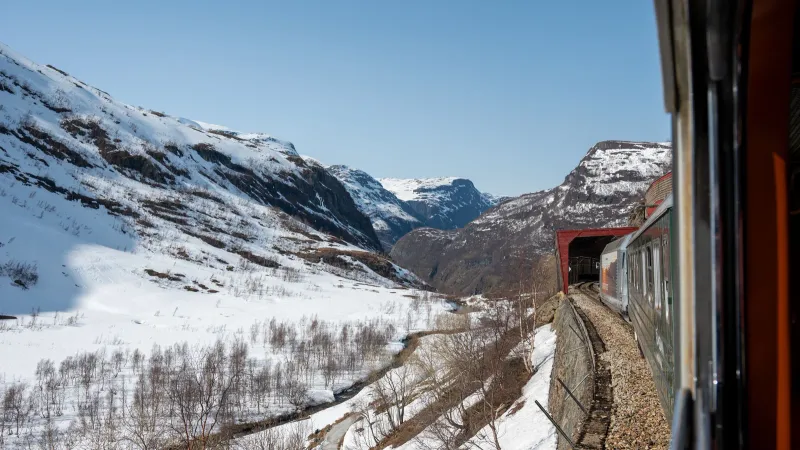 Vue de Flam, Norvège
