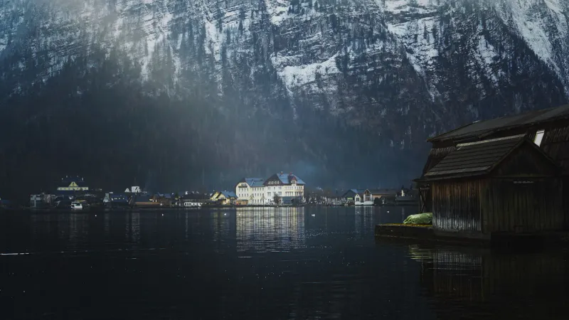 Vue de Hallstatt, Autriche