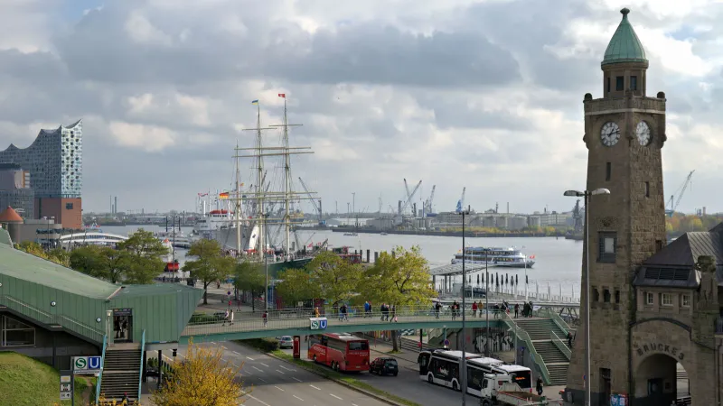 Blick auf Hamburg, Deutschland