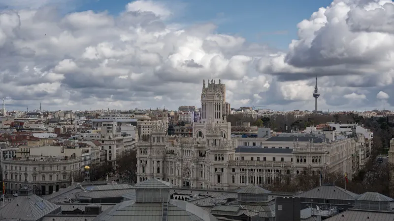 Cityscape of Madrid, Spain