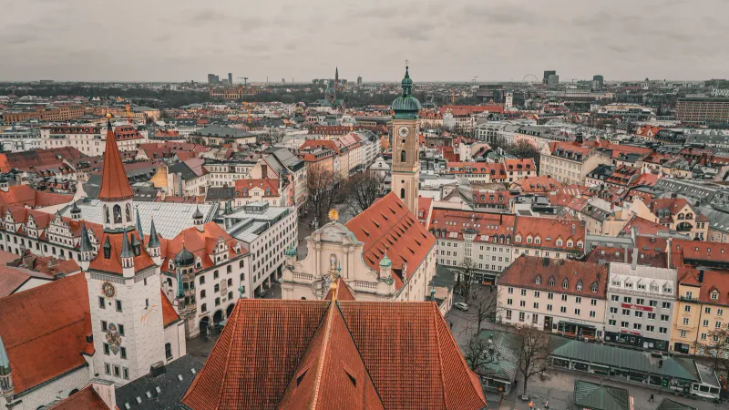 Blick auf die Altstadt von München, Deutschland