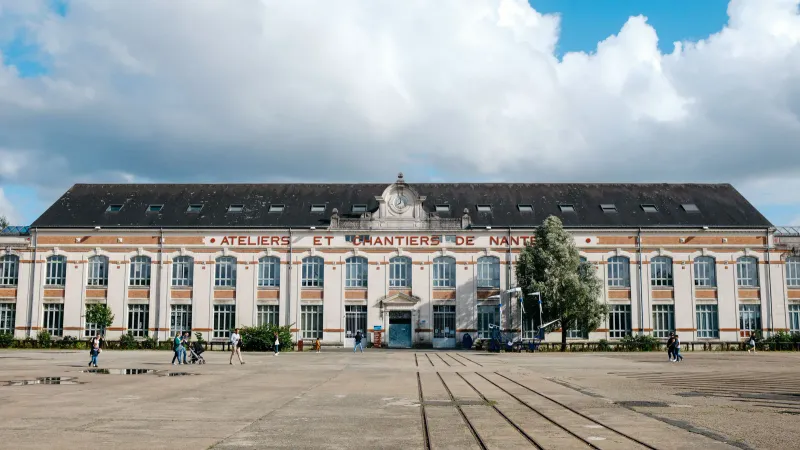 Blick auf Nantes, Frankreich