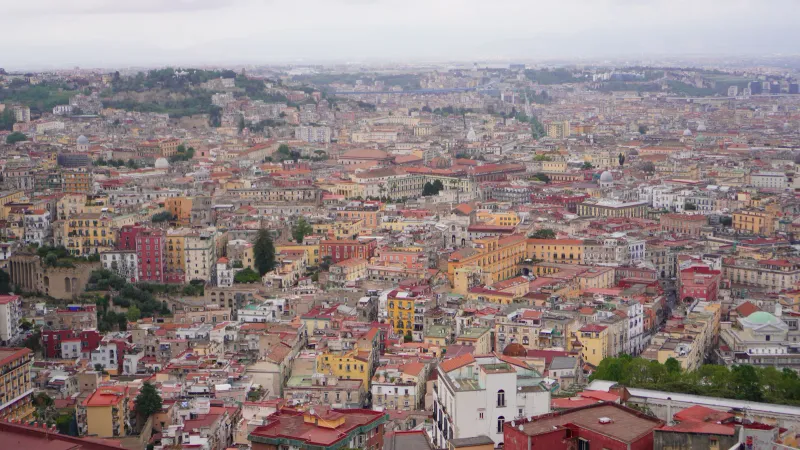 Vue de la ville de Naples, Italie