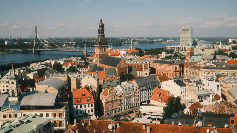Blick auf die Altstadt von Riga, Lettland