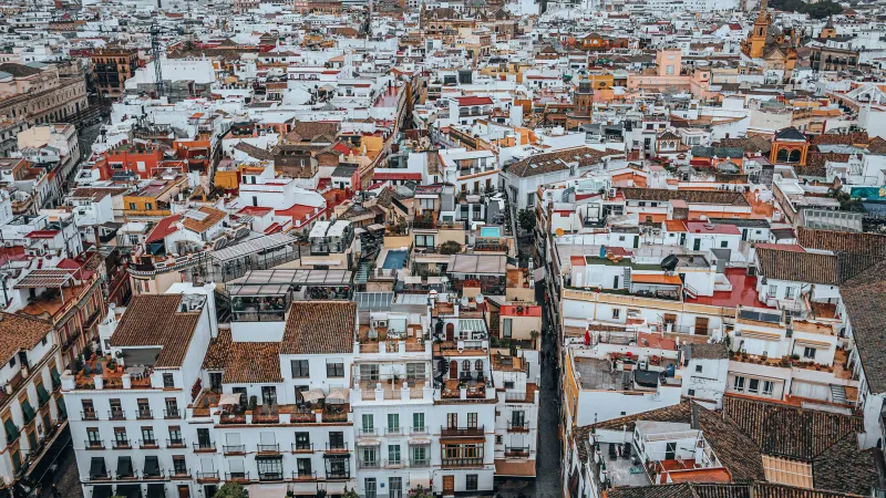 Stadsgezicht van Sevilla, Spanje