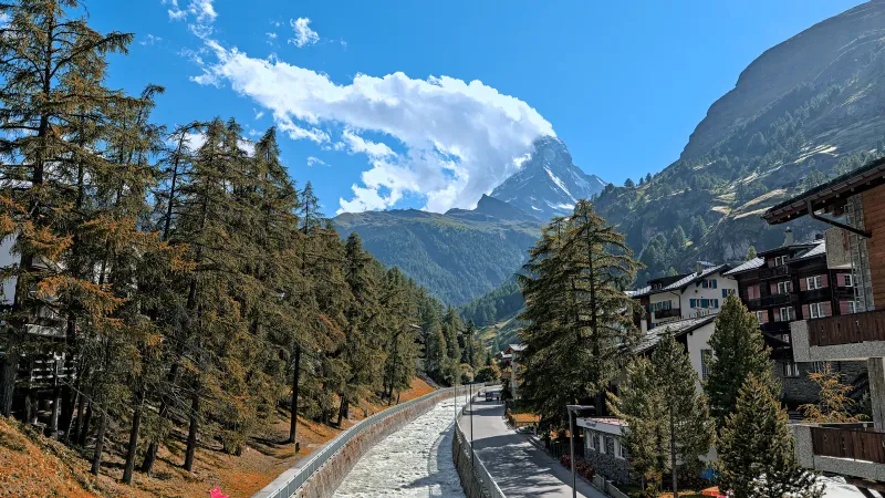 Vue de Zermatt, Suisse