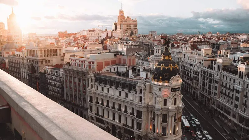 Skyline de la ciudad de Madrid