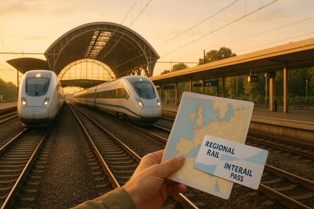 Regionalt tågluffarkort eller Interrailkort