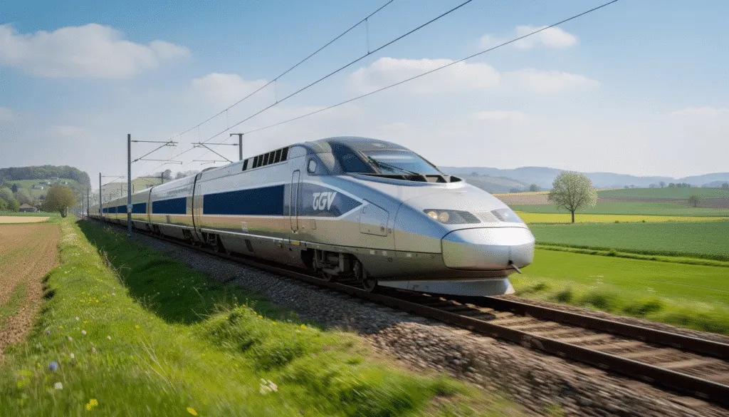 TGV che attraversa la campagna francese