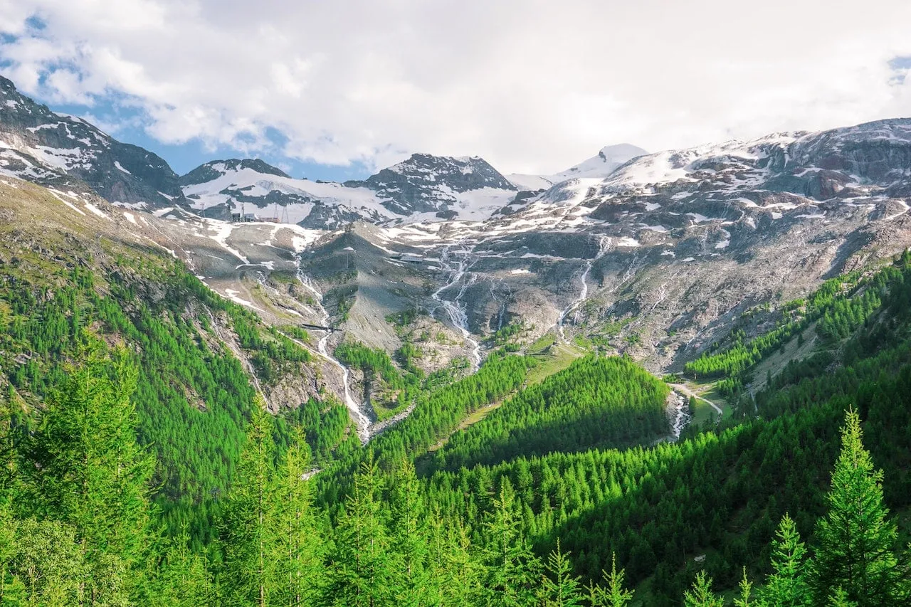 Gletsjerdal in de Zwitserse Alpen
