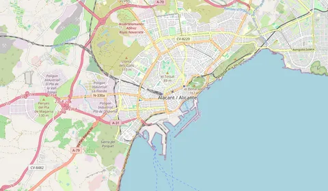 Mappa che mostra la posizione di Alacant-Terminal
