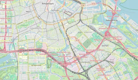 Carte montrant l’emplacement de Amsterdam Amstel