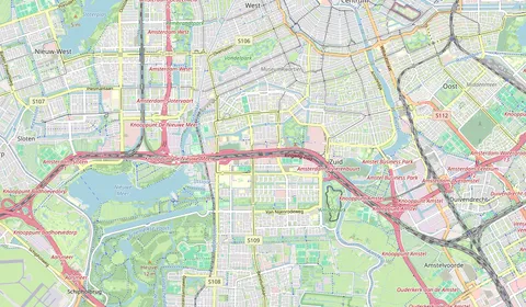 Carte montrant l’emplacement de Amsterdam Zuid