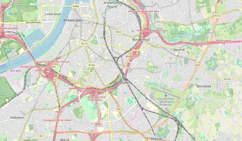 Mappa che mostra la posizione di Antwerpen-Berchem