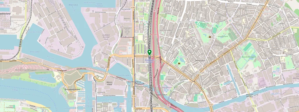 Carte montrant l’emplacement de Antwerpen-Luchtbal