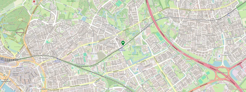 Carte montrant l’emplacement de Arnhem Presikhaaf