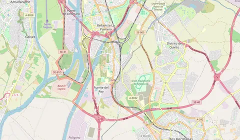 Karte mit der Lage von Bellavista (Sevilla)