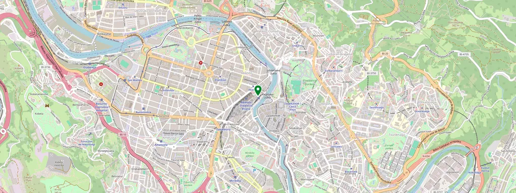 Mappa che mostra la posizione di Bilbao la Concordia