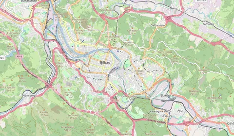 Karte mit der Lage von Bilbao la Concordia