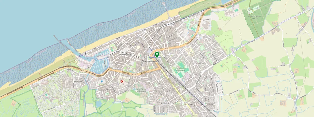 Mapa que muestra la ubicación de Blankenberge