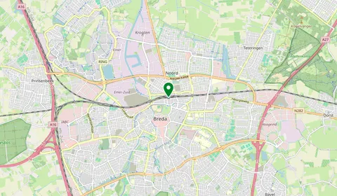 Map showing the location of Breda