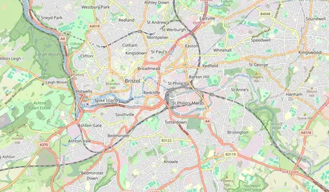 Map showing the location of Bristol Temple Meads