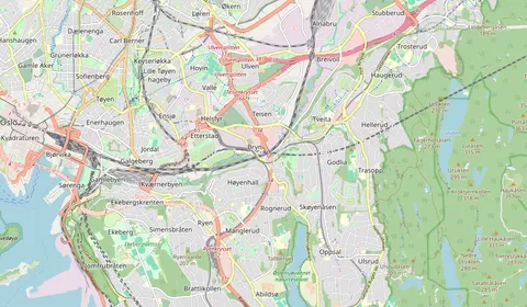 Map showing the location of Bryn stasjon
