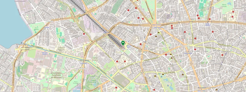 Karte mit der Lage von București Nord