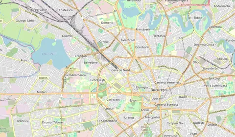 Karte mit der Lage von București Nord