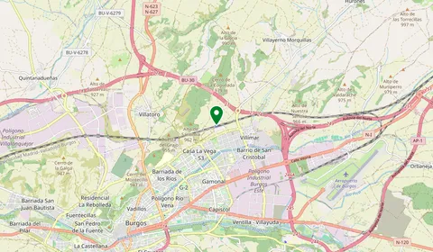 Mappa che mostra la posizione di Burgos Rosa Manzano