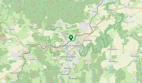 Mapa que muestra la ubicación de Český Krumlov