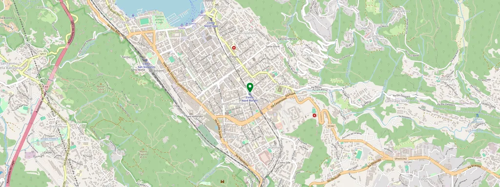 Carte montrant l’emplacement de Como Borghi