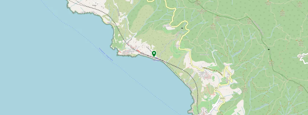 Carte montrant l’emplacement de Corniglia