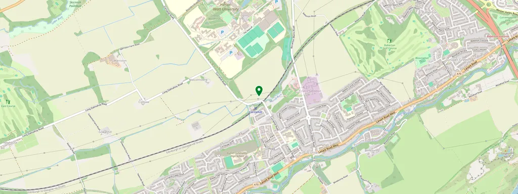 Map showing the location of Curriehill