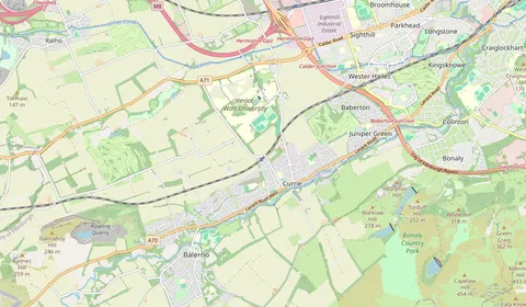 Carte montrant l’emplacement de Curriehill