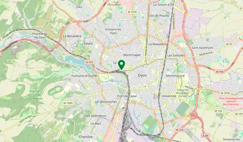 Map showing the location of Dijon Ville