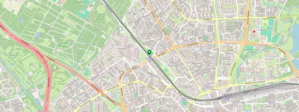 Map showing the location of Eindhoven Strijp-S
