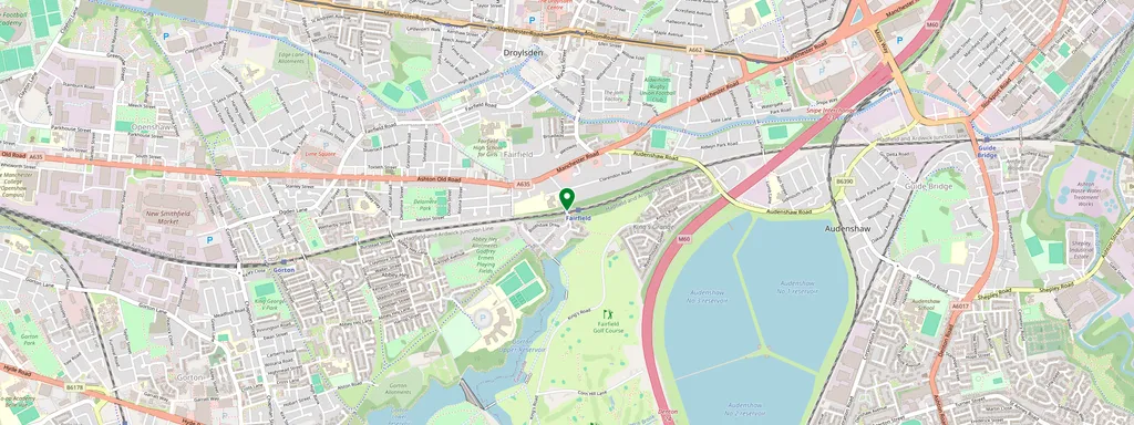 Map showing the location of Fairfield