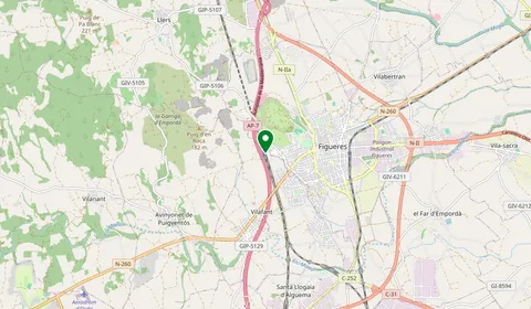 Mappa che mostra la posizione di Figueres-Vilafant