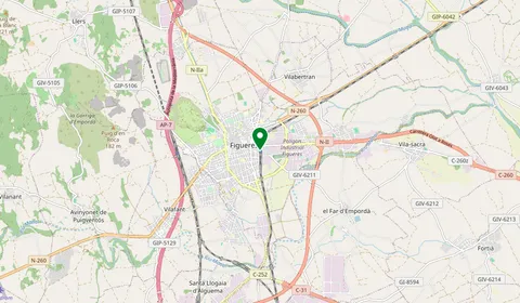 Mappa che mostra la posizione di Stazione di Figueres