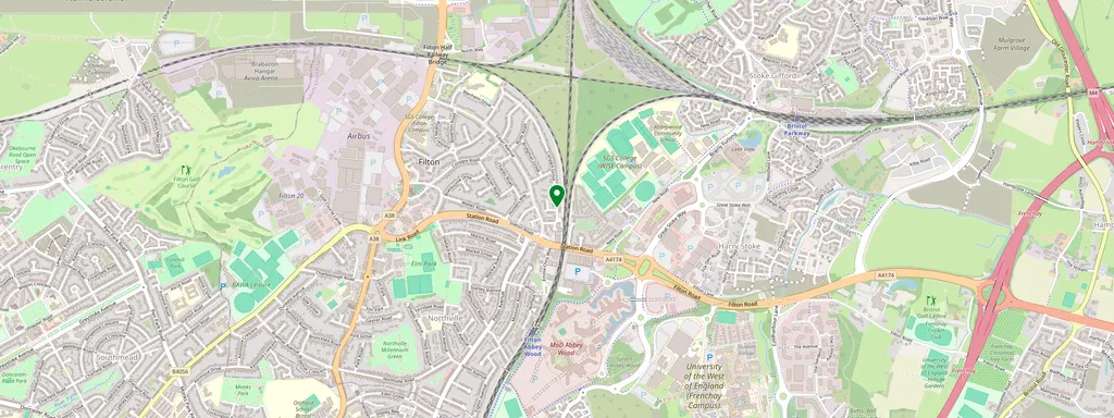 Carte montrant l’emplacement de Filton Abbey Wood