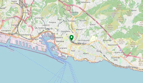 Map showing the location of Genova Brignole