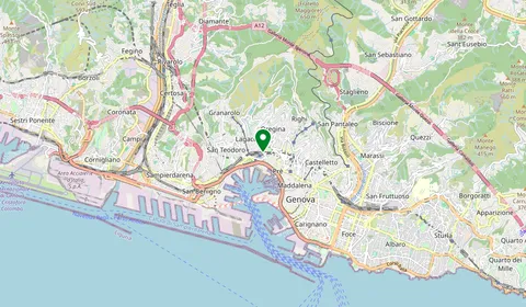 Map showing the location of Genova Piazza Principe