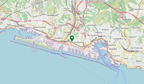 Map showing the location of Genova Sampierdarena